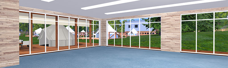 グランピング施設（ホールA）