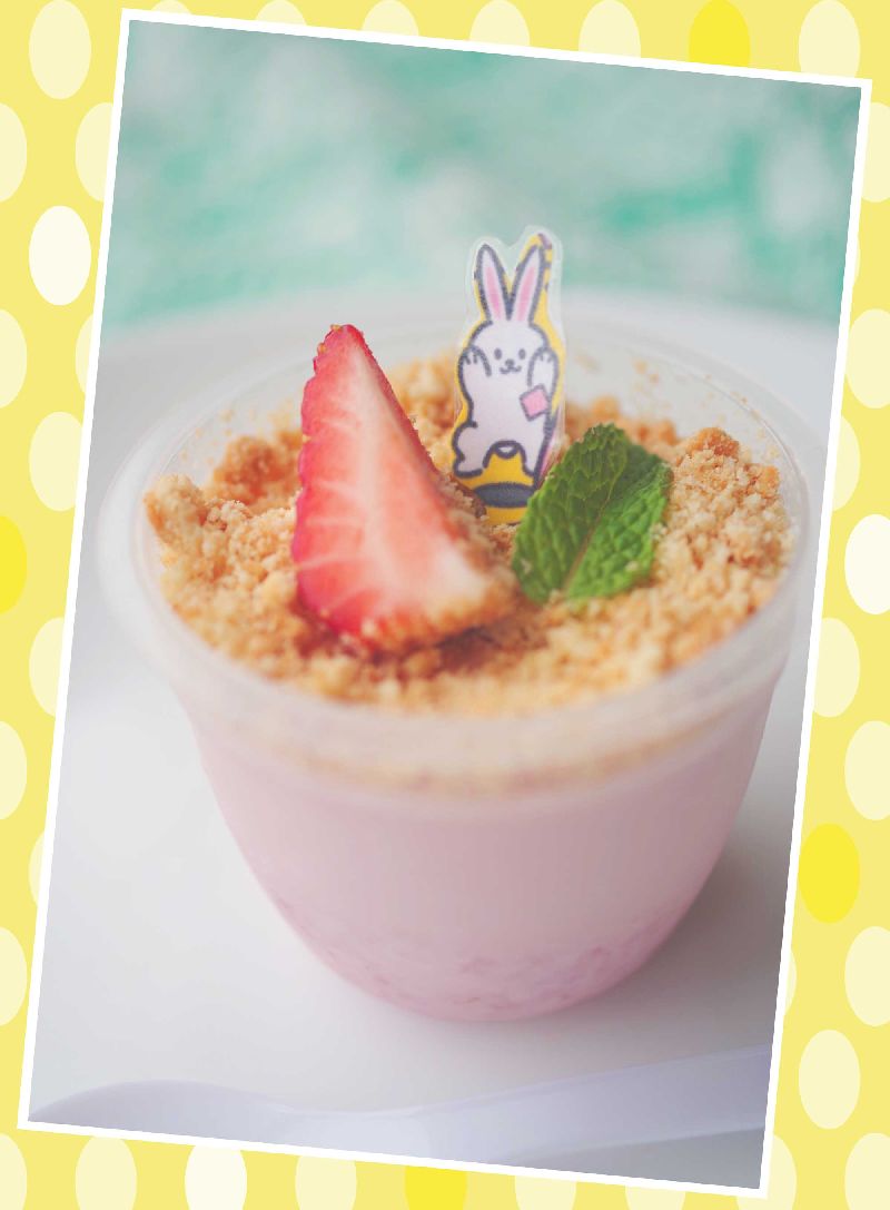 簡単イチゴミルクプリン