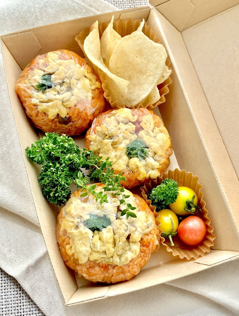 そぼろ卵のオムライス弁当