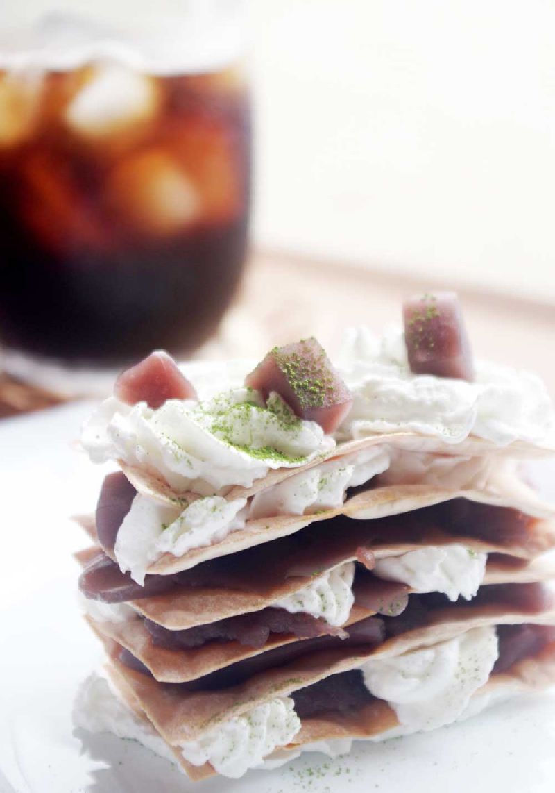 ワンタン皮の簡単ミルフィーユ